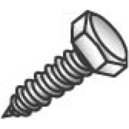 Product image for Cully 57024 1/4 x 1-1/2" Hex Head Lag Screw, Zinc Plated