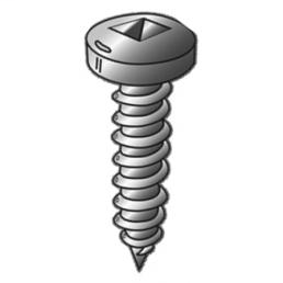 Product image for Cully 11212 12 x 3/4" Pan Head Sheet Metal Screw with a Square Drive, Zinc Plated