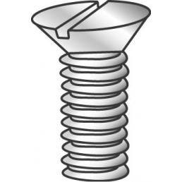 Product image for Cully 50148 6-32 x 3" Machine Screws, Flat Head, Slotted, Zinc