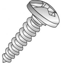 Product image for Cully 18613 6 x 3/4" Sheet Metal Screws, Pan Head, Combo Phillips/Slotted, Zinc