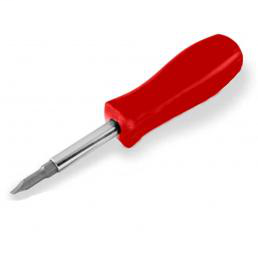 Multi-Bit Screwdriver 6-IN-1 RED HANDLE SQUARE DR MU