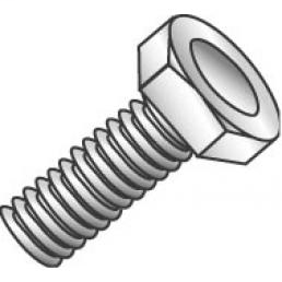 Product image for Cully 55024 1/4-20 x 1-1/2" Bolts, Hex Head, Grade 2, Zinc