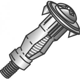 Product image for Cully 60022 1/8 x 1-3/4" Hollow Wall Anchors, Short, Hex Head, Zinc