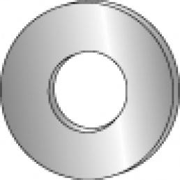 Product image for Cully 40325 1/4" Flat Cut Washers, Zinc
