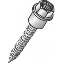 Product image for Cully 59615 Hangermate&reg; Anchor, Wood Application, Fits 1/4"-20 Threaded Rod, Yellow Dichromate