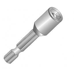 Product image for Cully 39014-5 1/4 x 3" Hex Driver Bits, #6-8 Screw, Magnetic