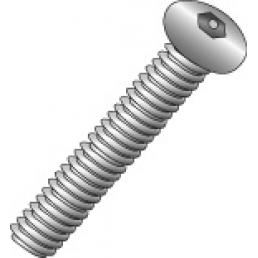 Product image for Cully 22504SP 6-32 x 1/4" Tamperproof Machine Screws, Button Head, Socket Pin, Stainless Steel