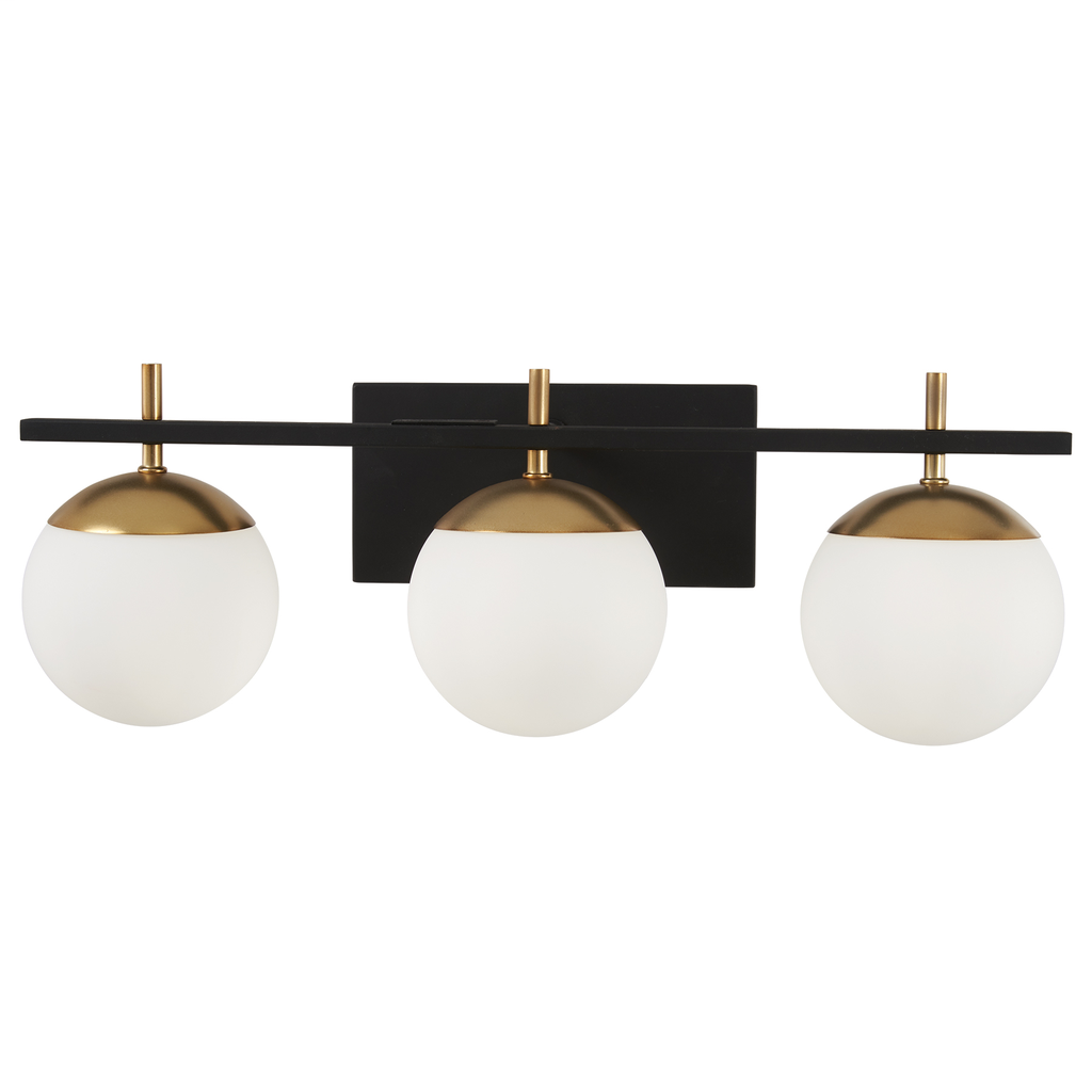 Alluria - 3 Light Bath - 75W - G9,T4 - Weathered Black with Autumn Gold Accents