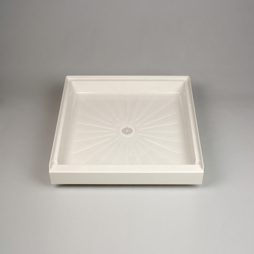 36" DURABASE® Square Shower Base - Biscuit