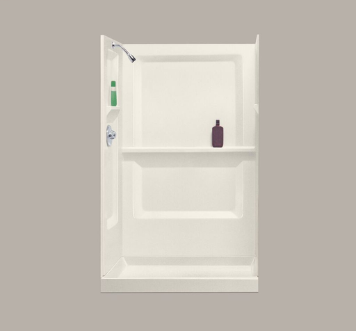 34" x 48" DURAWALL® Rectangular Shower Wall - Bone