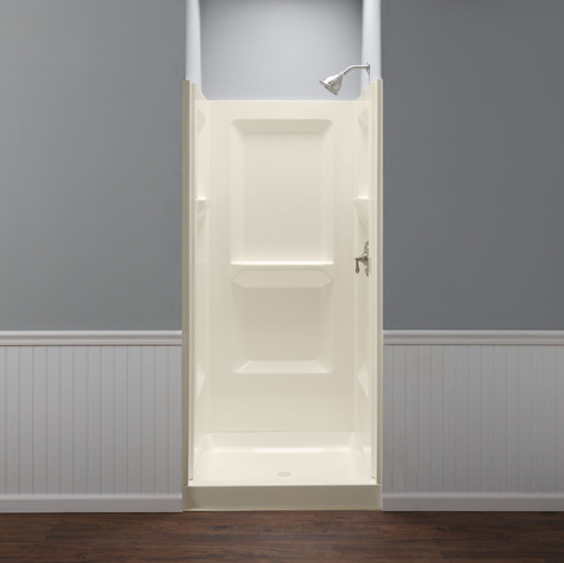 36" DURAWALL® Square Shower Wall - Bone