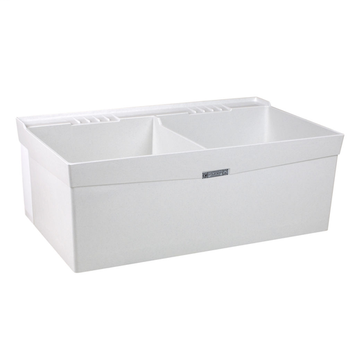 40" DURASTONE® UTILATWIN® Double Laundry Tub - Wall