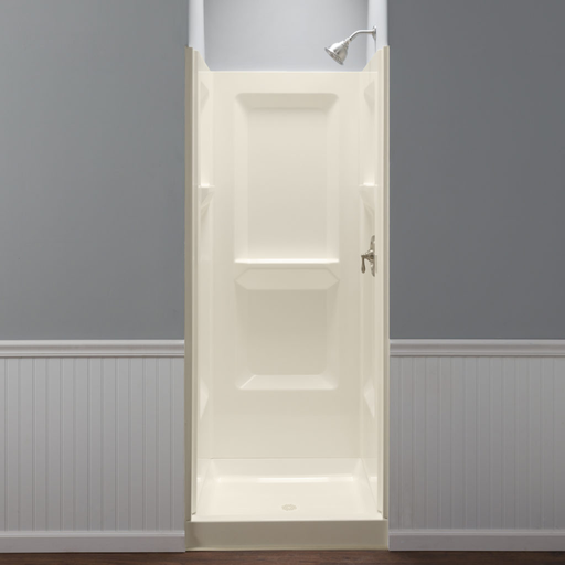 32" DURAWALL® Square Shower Wall - Bone