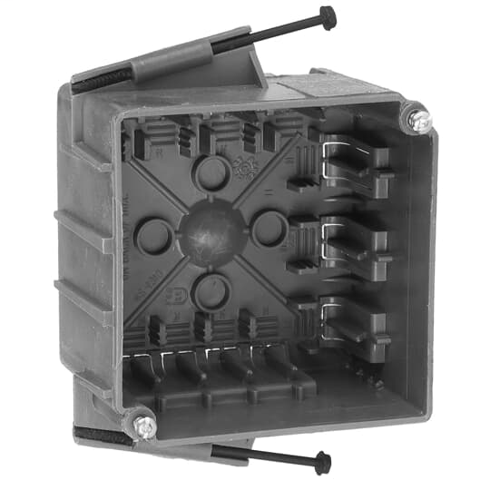 Carlon 4S-812C 4 square Inch 18 cubic inch Nail Non-Metallic Thermoplastic Outlet Box Carlon 4S-812C 4 square Inch 18 cubic inch Nail Non-Metallic Thermoplastic Outlet Box