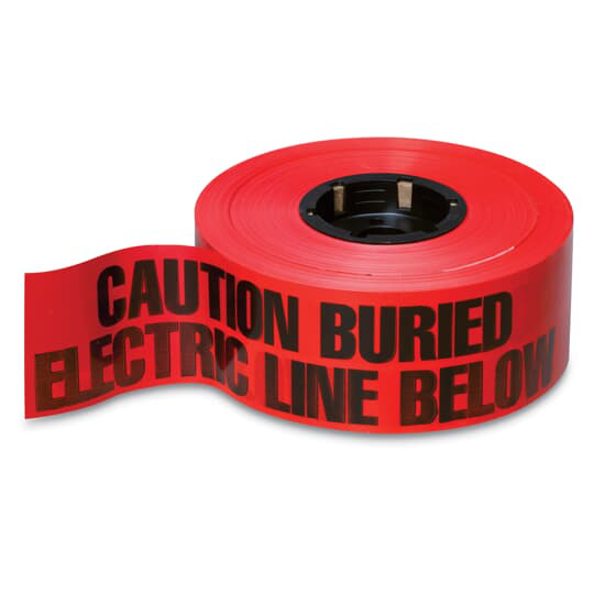 EZCode NA-0600 3 Inch x 1000 Foot Red Polyethylene Electric Line Barricade and Warning Tape EZCode NA-0600 3 Inch x 1000 Foot Red Polyethylene Electric Line Barricade and Warning Tape