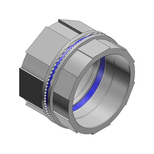 Thomas & Betts H300BHD 3 Inch Zinc Bulkhead Fitting Thomas & Betts H300BHD 3 Inch Zinc Bulkhead Fitting