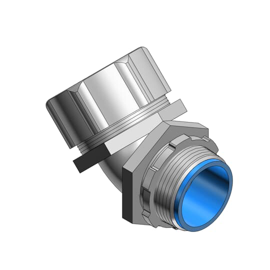 Thomas & Betts 5350 4 Inch 45 Degree Insulated Liquidtight Connector Thomas & Betts 5350 4 Inch 45 Degree Insulated Liquidtight Connector