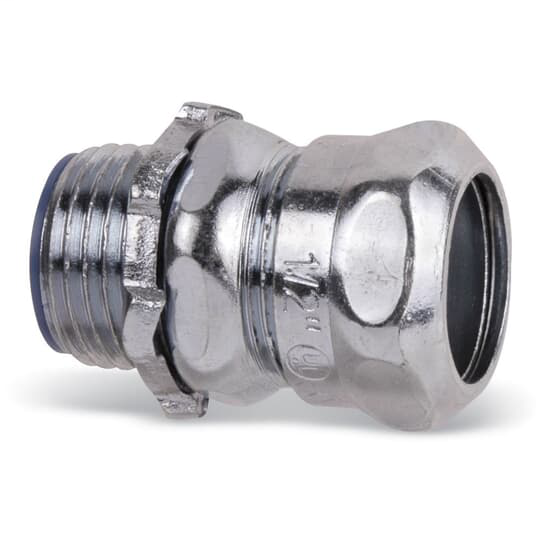 Thomas & Betts 5323 1 Inch EMT Insulated Compression Connector Thomas & Betts 5323 1 Inch EMT Insulated Compression Connector