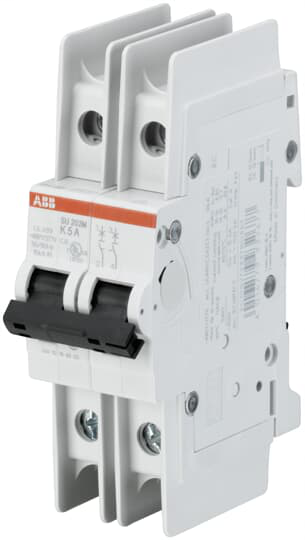 ABB SU202M-K1 UL489 MCB 2P K 1A 480 ABB SU202M-K1 UL489 MCB 2P K 1A 480