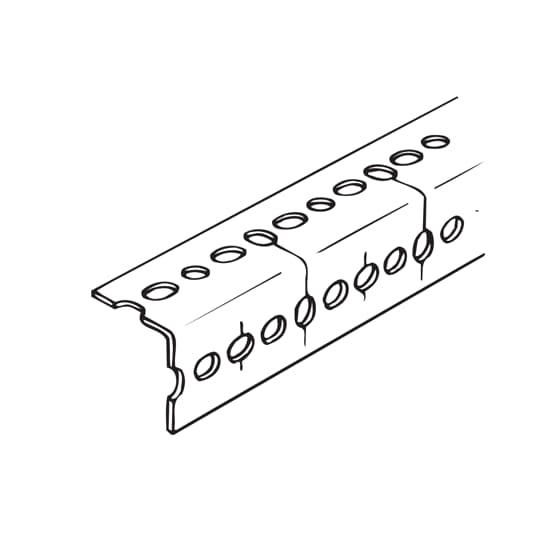 Kindorf RA-160-10 10 Foot x 1-5/8 Inch x 1-5/8 Inch 14 Gauge Steel Slotted Right Angle Channel Kindorf RA-160-10 10 Foot x 1-5/8 Inch x 1-5/8 Inch 14 Gauge Steel Slotted Right Angle Channel