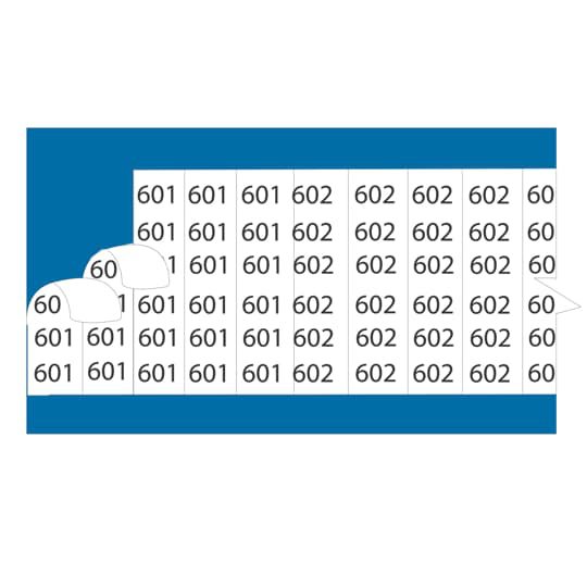 EZCode WC5S 25/Case Legend 5 Vinyl Cloth Wire Marker Cards EZCode WC5S 25/Case Legend 5 Vinyl Cloth Wire Marker Cards