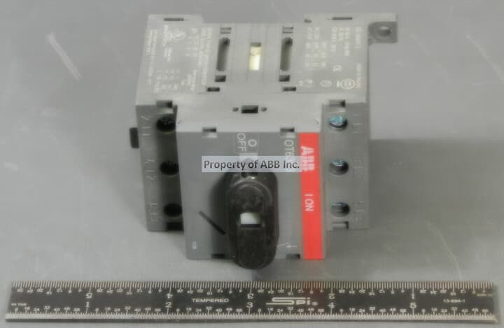 Thomas & Betts OT63F3 600 VAC 60 Amp 3-Pole Open Non-Fusible Disconnect Switch Thomas & Betts OT63F3 600 VAC 60 Amp 3-Pole Open Non-Fusible Disconnect Switch