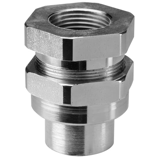 .5 IN FEMALE UNION,3-PIECE, STL, XP