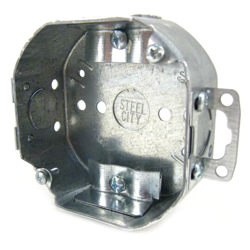 4 IN. OCT BX, NMSC CLAMP, ADJ. EARS