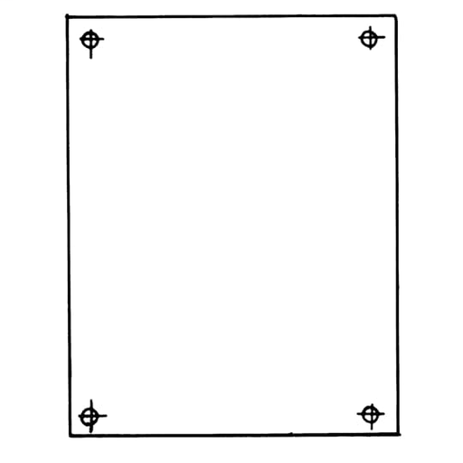 10.75 X 10.87 BACK PANEL 14 GA. WHI
