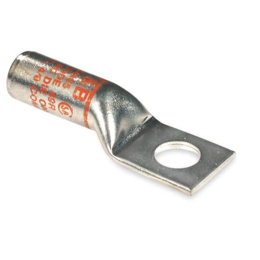 CU TP 1HL HIGHV LUG LONGBRL 2/0 BLK