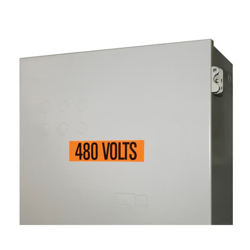 VNYL MARKER - 2-1/4X1/2 L208 VOLTS