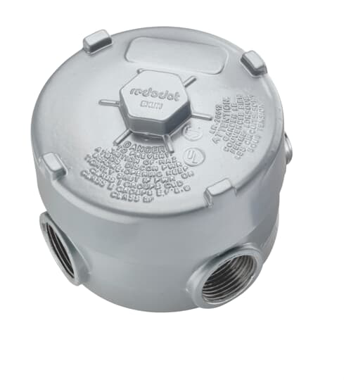 Product image for Thomas & Betts EXUN-2 3/4 Inch Die-Cast Aluminum Rigid Conduit Outlet Box