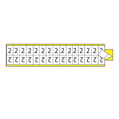 V CLOTH IND MARKER CARD D .563X.75