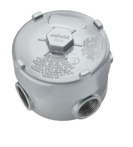 Product image for Thomas & Betts EXUN-2 3/4 Inch Die-Cast Aluminum Rigid Conduit Outlet Box