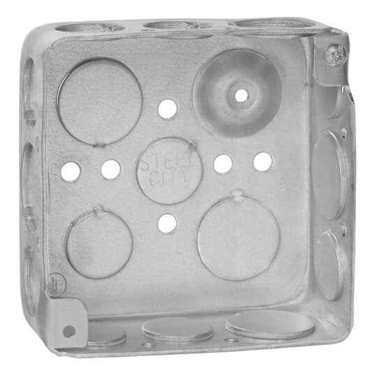 Steel City 52171-1234RD Outlet Box Square Red 50-Pack Thomas & Betts 4-Inch Length by 4-Inch Width by 2-1/8-Inch Depth Welded Construction Steel City 52171-1234RD Outlet Box Square Red 50-Pack Thomas & Betts 4-Inch Length by 4-Inch Width by 2-1/8-Inch Depth Welded Construction