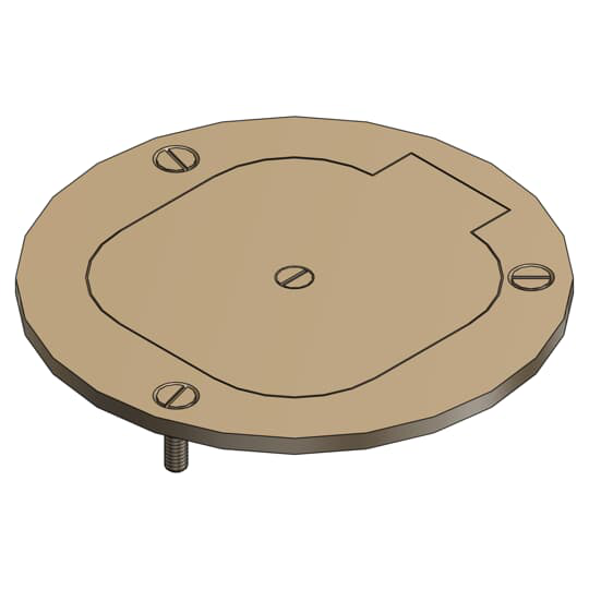 Thomas & Betts Steel City  P-64-DU Brass 1-Gang 