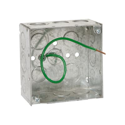 Thomas & Betts 72171-1/2&3/4E 4-11/16-Inch Length by 4-11/16-Inch Width by 2-1/8-Inch Depth Galvanized Welded Construction Square Outlet Box 20-Pack Thomas & Betts 72171-1/2&3/4E 4-11/16-Inch Length by 4-11/16-Inch Width by 2-1/8-Inch Depth Galvanized Welded Construction Square Outlet Box 20-Pack