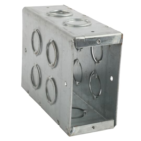 Product image for Steel City CBTW-6 1-Gang Thru-Wall Box for Concrete Block, 5-1/2" Deep, Steel, 38.0"³