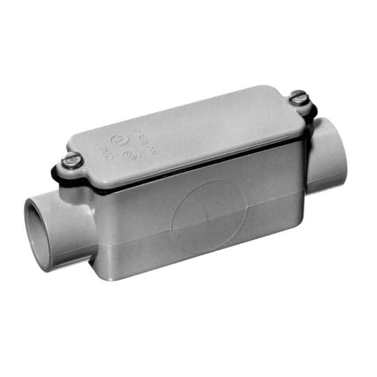Product image for Carlon E987E 3/4" PVC Type-C Conduit Body w/ Gasket & Cover