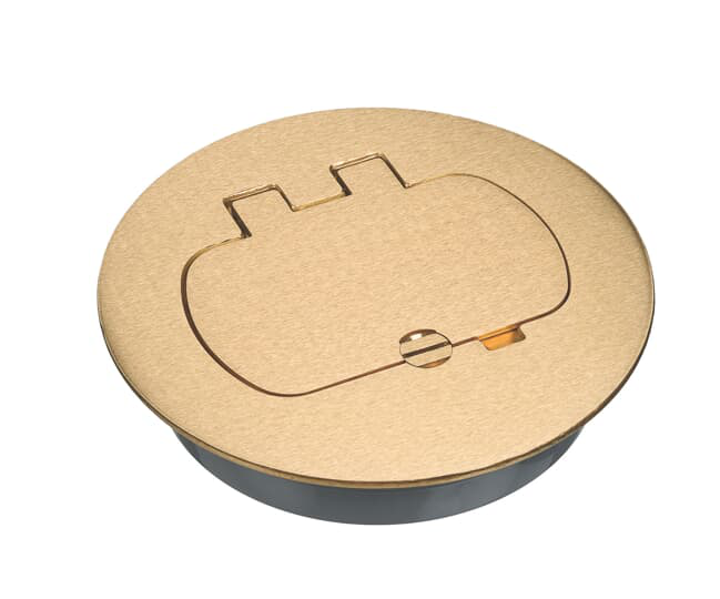 Product image for ABB E97BRR BRASS FLOOR BOX KIT - DU