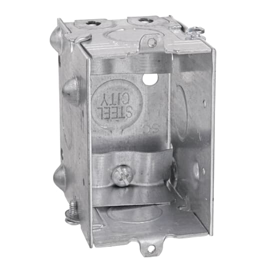 Steel City LXWLE-25 3 x 2 x 2-1/2 Inch Dimensions 12.5 In. Gangable Steel Switch Box Product image for Steel City LXWLE-25 3 x 2 x 2-1/2 Inch Dimensions 12.5 In. Gangable Steel Switch Box