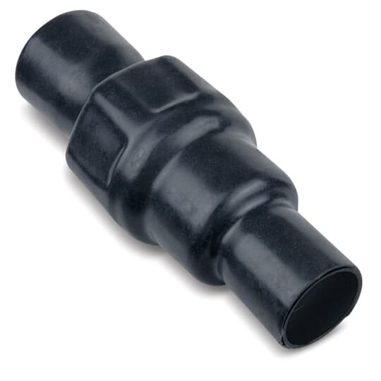 Product image for Ocal REC108-G 4" to 3" PVC Coated Reducer Coupling, Ferrous Iron, Gray