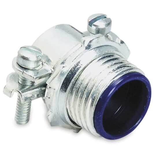 Product image for Thomas & Betts 3302M-TB 1/2 Inch Insulated 2 Screw Connector
