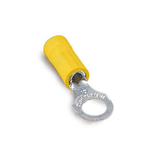 Product image for Thomas & Betts KV10-516R-D 5/16 Inch 12-10 AWG Vinyl Ring Terminal
