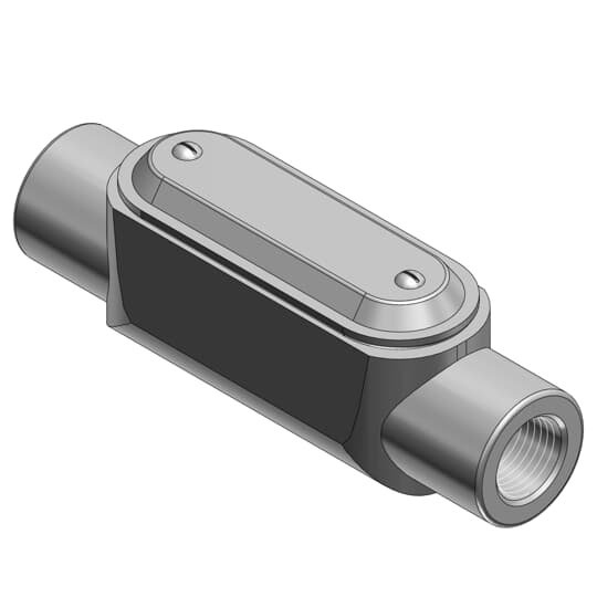 Product image for Thomas & Betts C17CG-TB 1/2 Inch Form7 C Conduit Body, Cover and Gasket