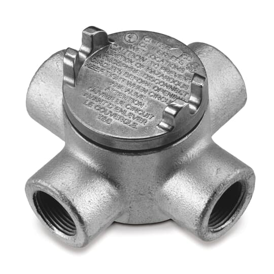 Product image for Thomas & Betts GUAX26-TB 3/4 Inch Hub Size 3-1/2 Inch Depth Guax Body and Cover