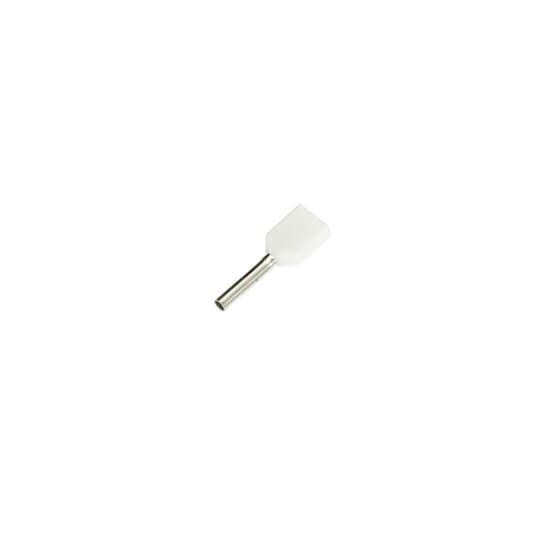 Product image for Thomas & Betts F8000 20 to 2 AWG 0.591 Inch White Electrotinned Copper Nylon Insulated Twin Ferrule