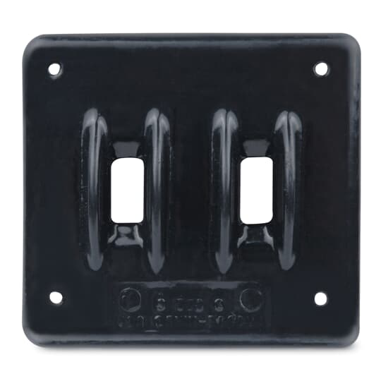 Product image for ABB S322G-G PVC CTD CVR 2GNG 2TOGGL