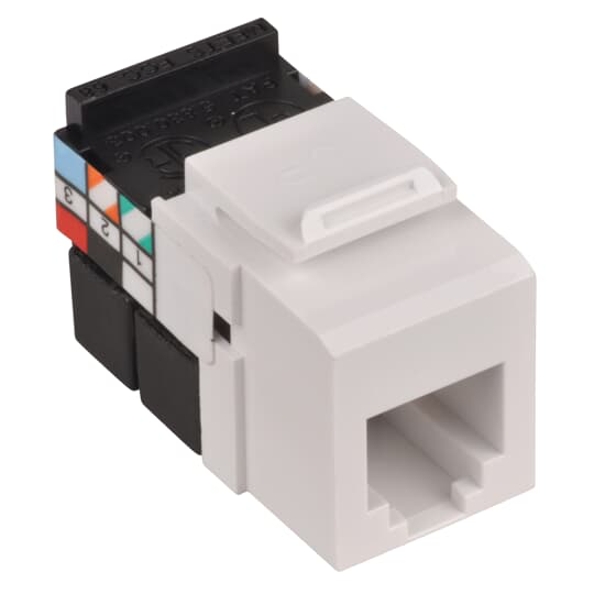 Product image for CT OPJV6CL-WH VOICE JACK, 6 WIRE US