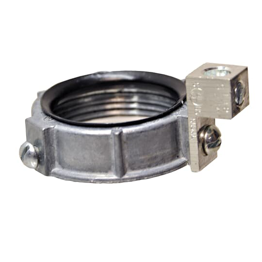 Product image for Steel City BG-802A 3/4" Grounding Bushing, Insulated with Aluminum Lug